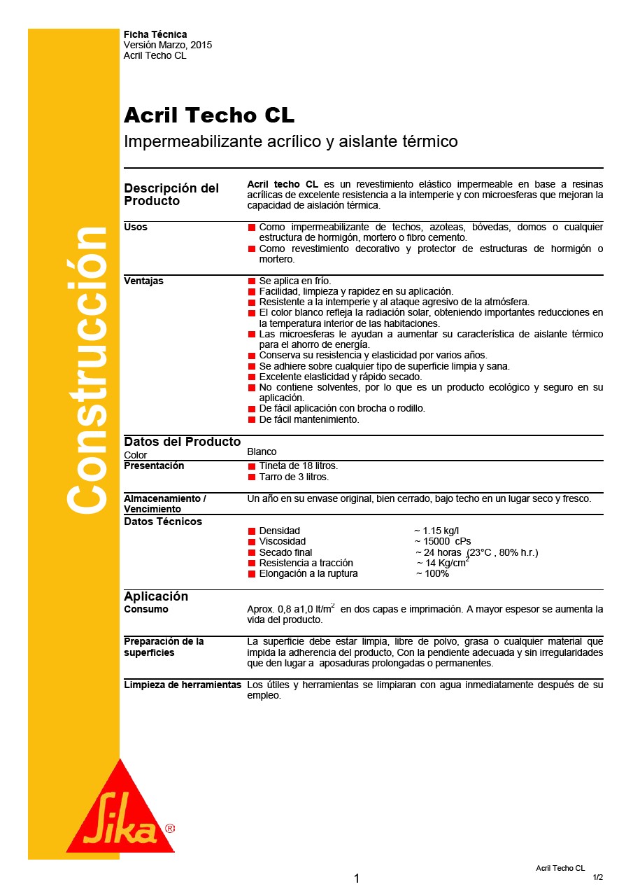 Acril Techo