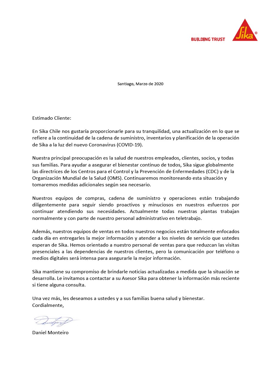 Información sobre Coronavirus