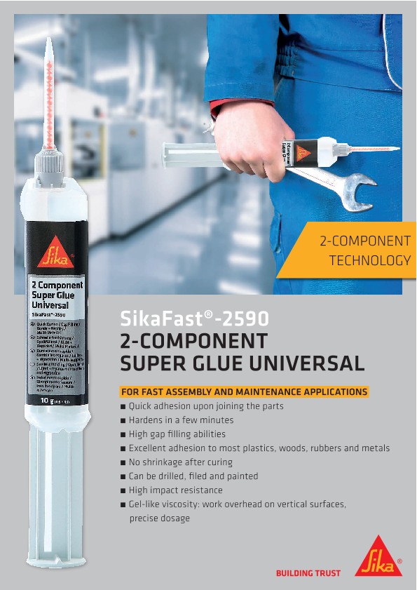 SikaFast®-2590 - 2-Component Super Glue Universal